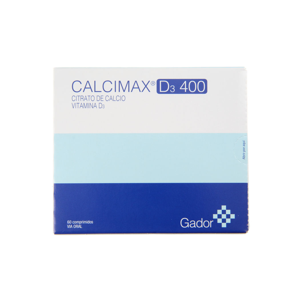 Calcimax D3 Comprimidos 400 mg x 60 (Calcio+Vitamina D3)