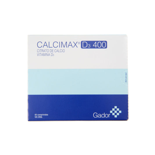 Calcimax D3 Comprimidos 400 mg x 60 (Calcio+Vitamina D3)
