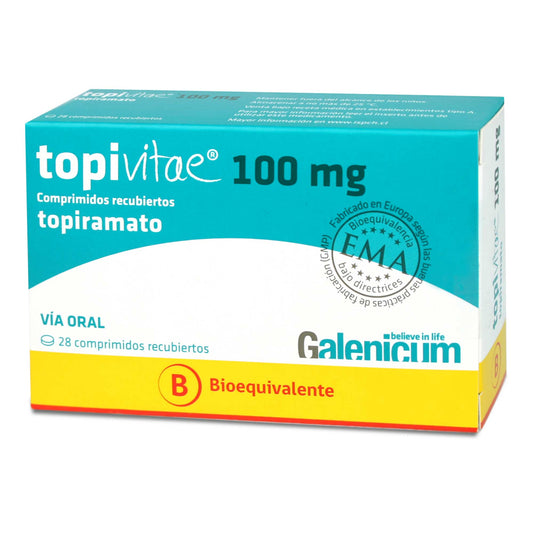 Topivitae Comprimidos 100 mg x 28 (Topiramato)