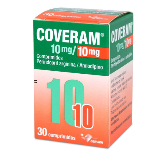 Coveram Comprimidos 10/5 mg x 30 (Perindopril/Amlodipino)