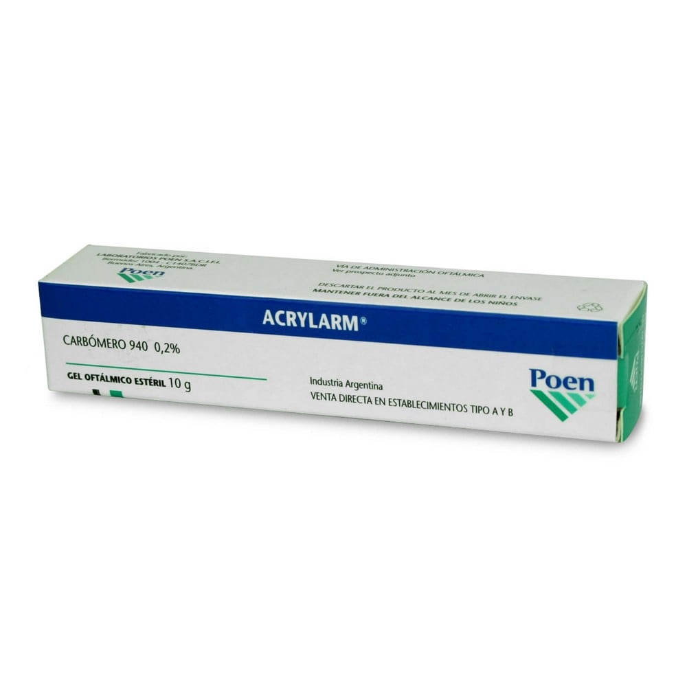 Acrylarm Gel Oftálmica 0,2% x 10 Gr (Carbopol/Manitol)
