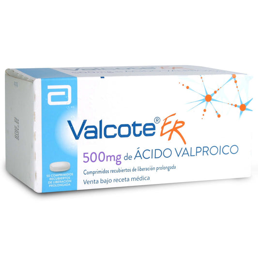 Valcote Comprimidos 500 mg x 50 (Acido Valproico)