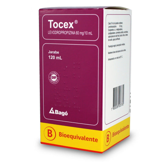Tocex Jarabe 60mg/10ml x 120 ml (Levodropropizina)