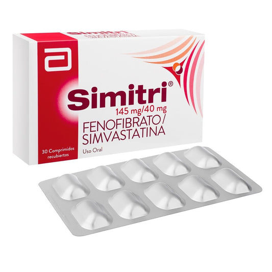 Simitri Tabletas 145mg/40 mg x 30 (Fenofibrato / Simvastatina)