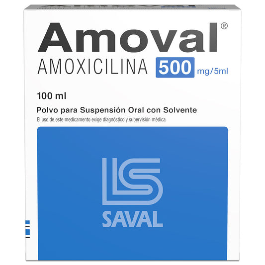 Amoval Sus 500 mg x 100 ml (Amoxicilina)