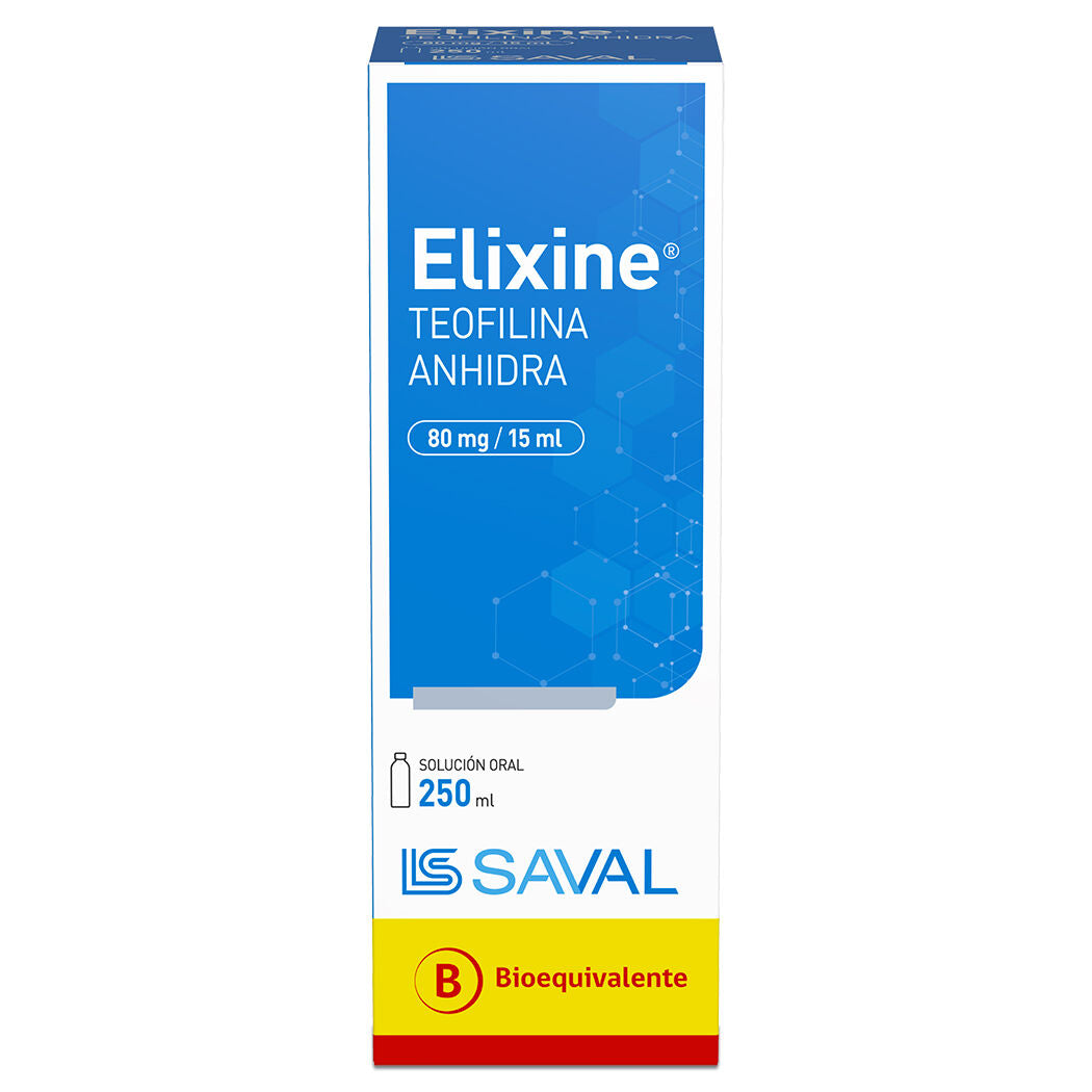 Elixine Jarabe 80mg/15ml x 250 ml (Teofilina)