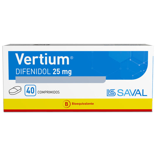 Vertium Comprimidos 25 mg x 40 (Difenidol)
