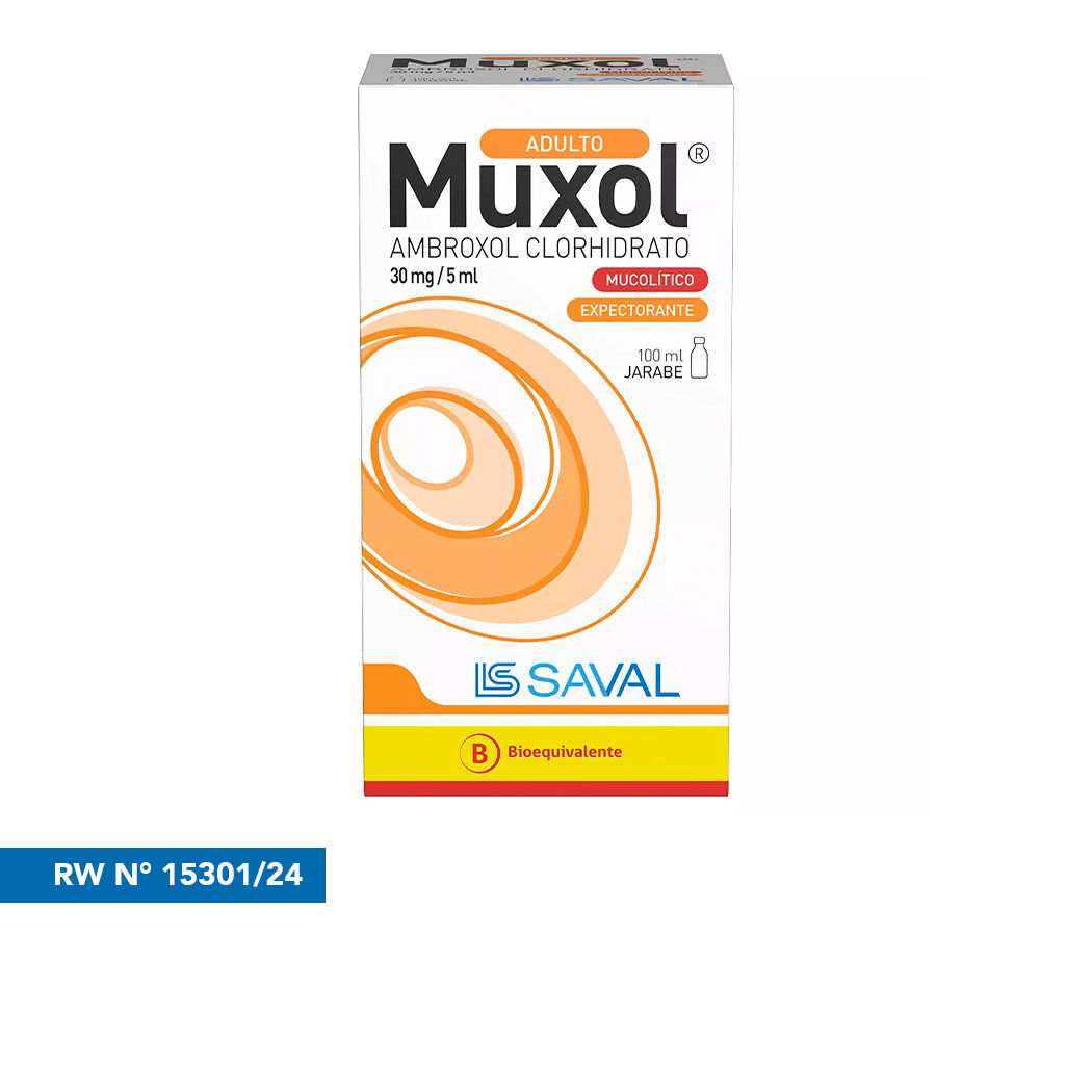 Muxol Adl Jarabe 30 mg x 100 ml (Ambroxol)