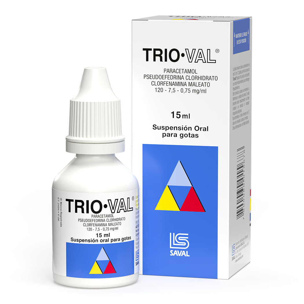 Trio Val Gotas x 15 ml (Pseudoef/Paracetamol/Clorfenamina)