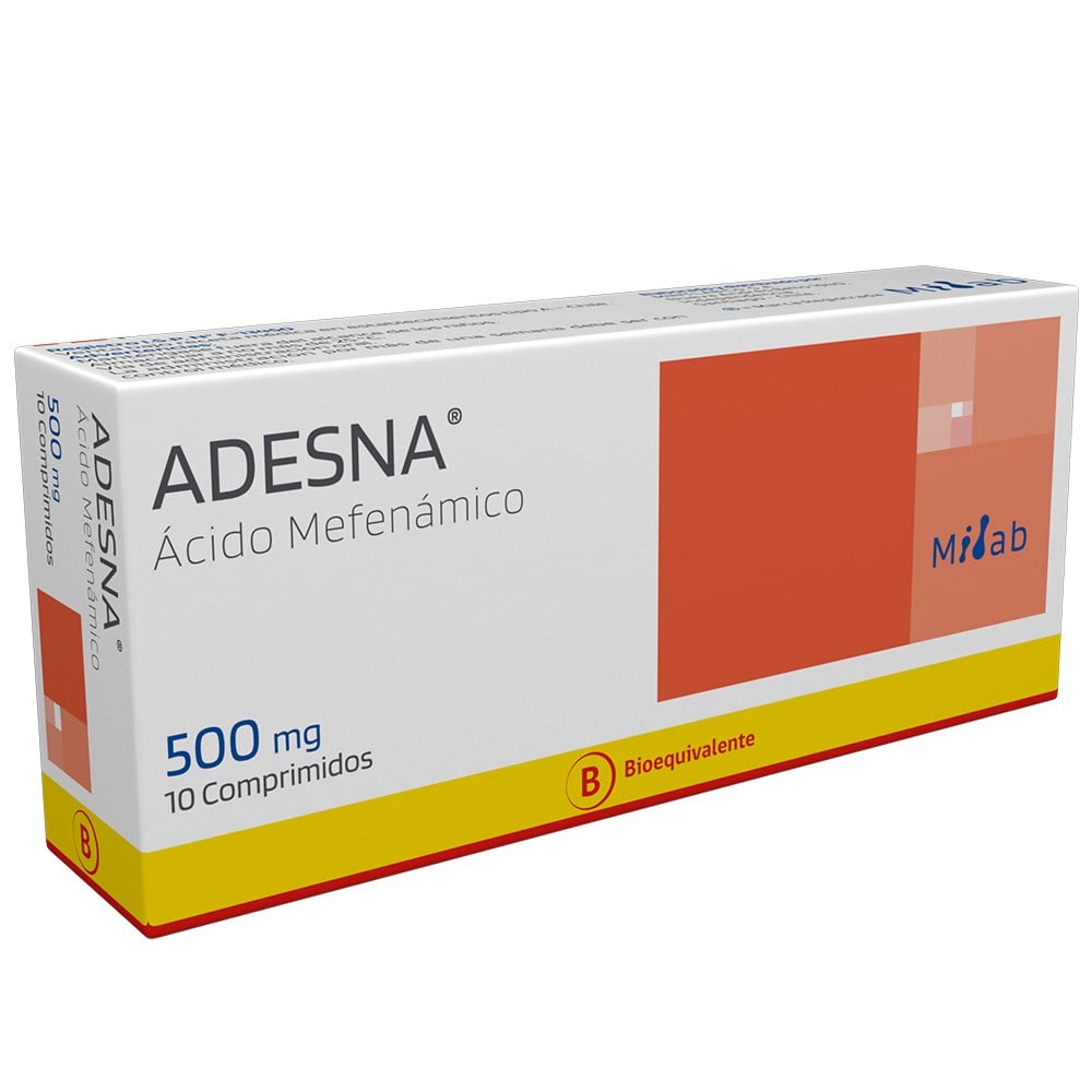 Adesna Comprimidos 500 mg x 10 (Acido Mefenamico)