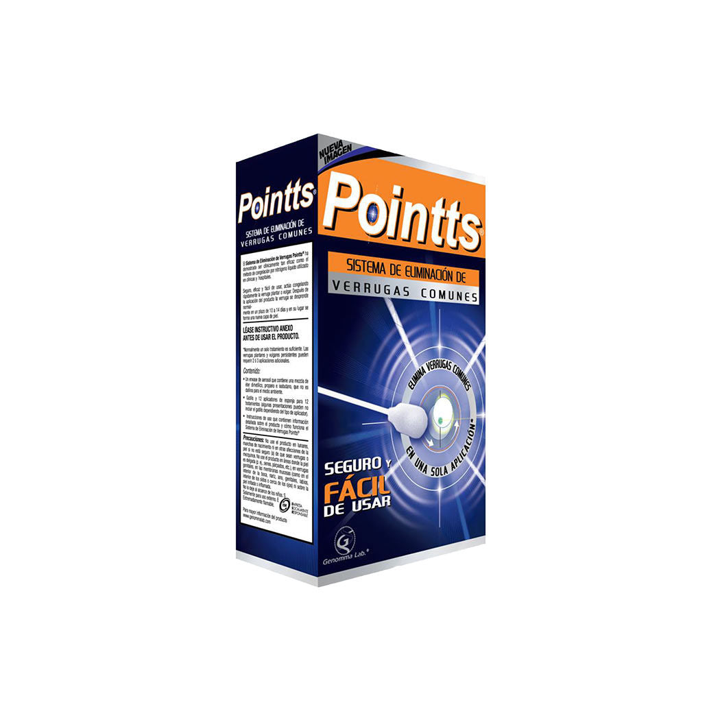 Pointts Sistema Eliminacion Verrugas Genomma (Cuidado Corporal)