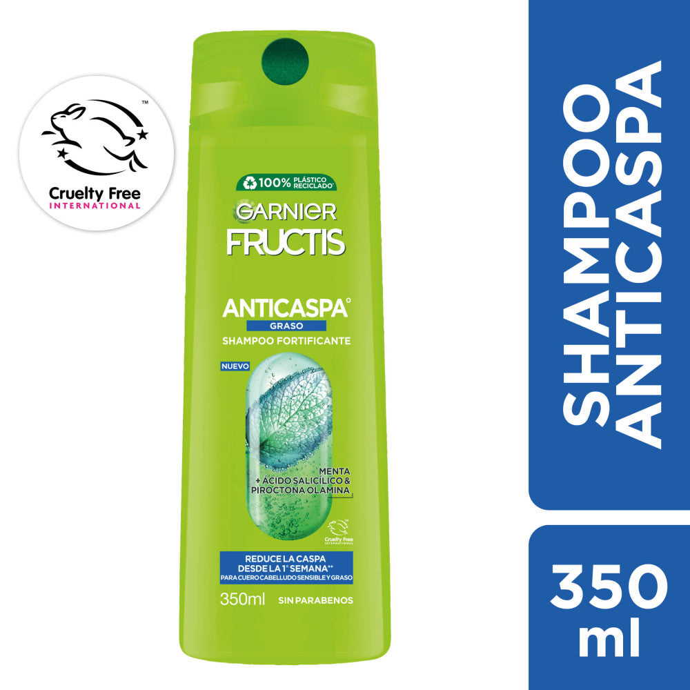 Fructis Anticaspa Graso Sha x 350 ml (Shampoo)