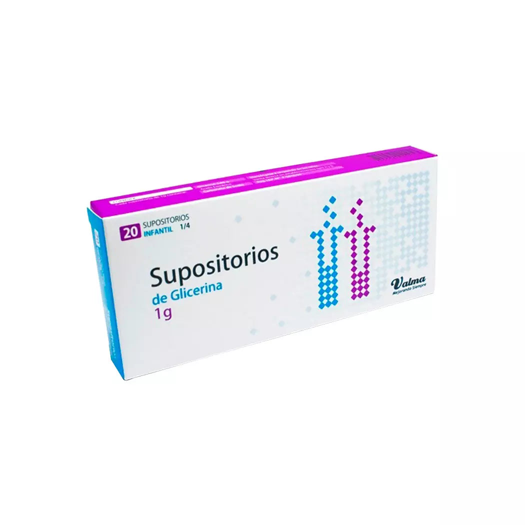 Supositorio De Glicerina Inf 1 Gr x 20 Valma
