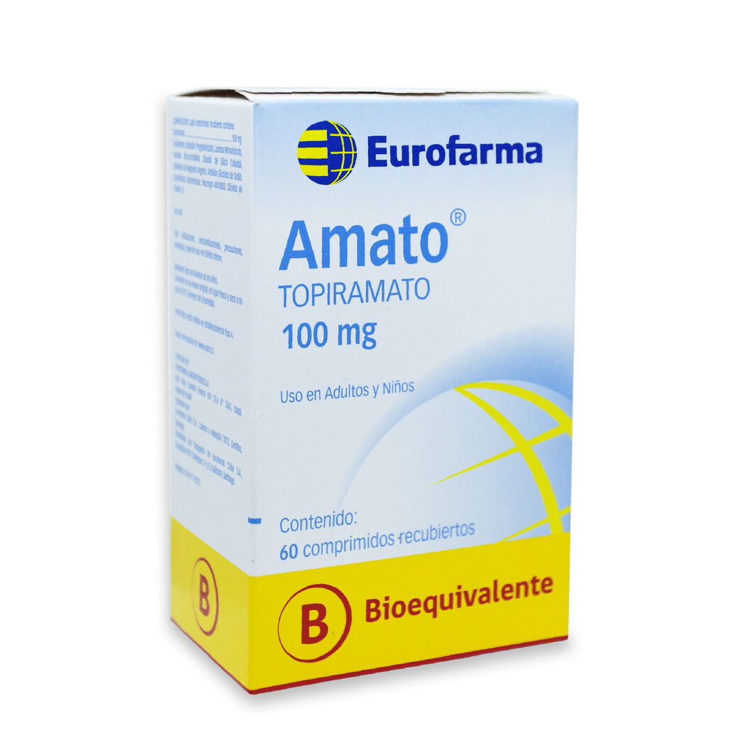 Amato Comprimidos 100 mg x 60 (Topiramato)
