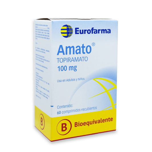 Amato Comprimidos 100 mg x 60 (Topiramato)