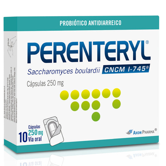 Perenteryl Cápsulas 250 mg x 10 (Saccharomyces Boulardii)