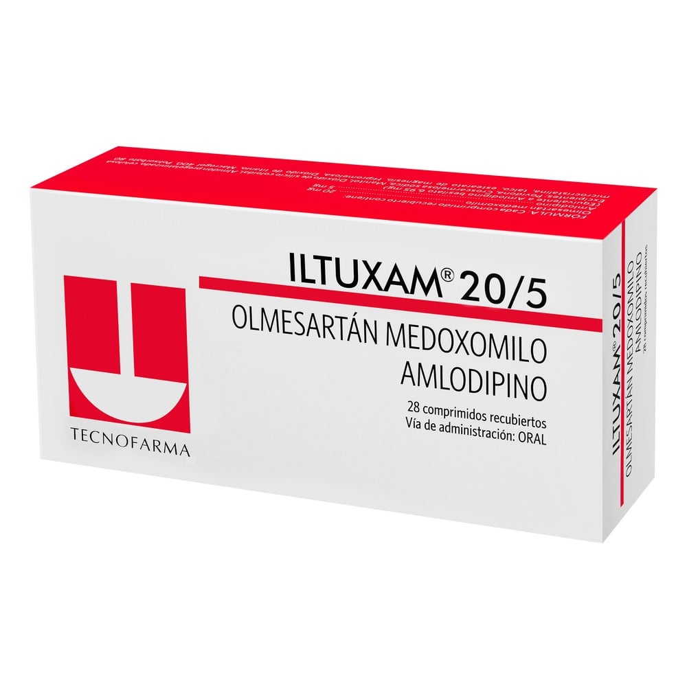 Iltuxam Comprimidos 20/5 x 28 (Olmersartan+Amlodipino)