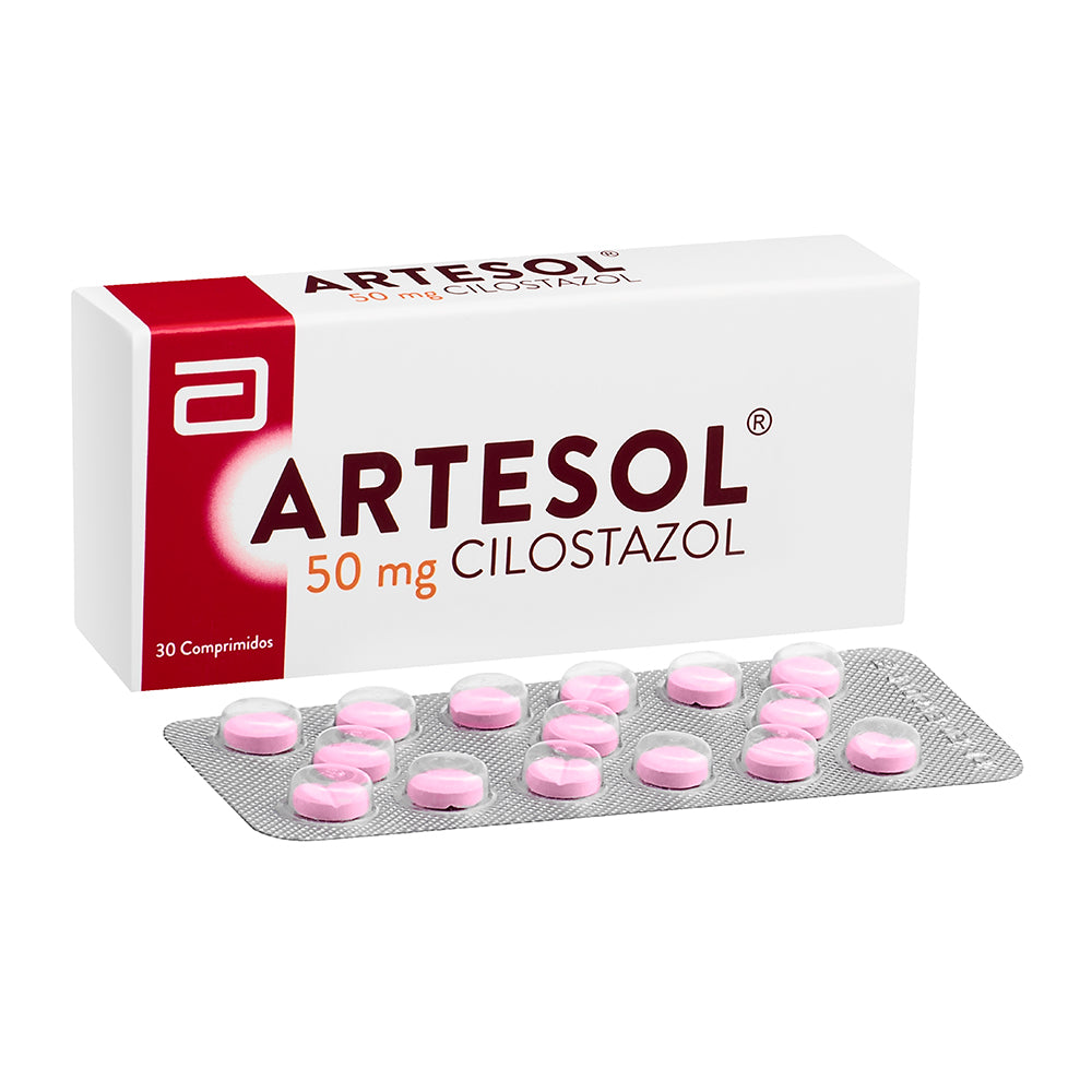 Artesol Comprimidos 50 mg x 30 (Cilostazol)