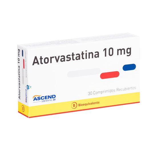 Atorvastatina Comprimidos 10 mg x 30 Ascend