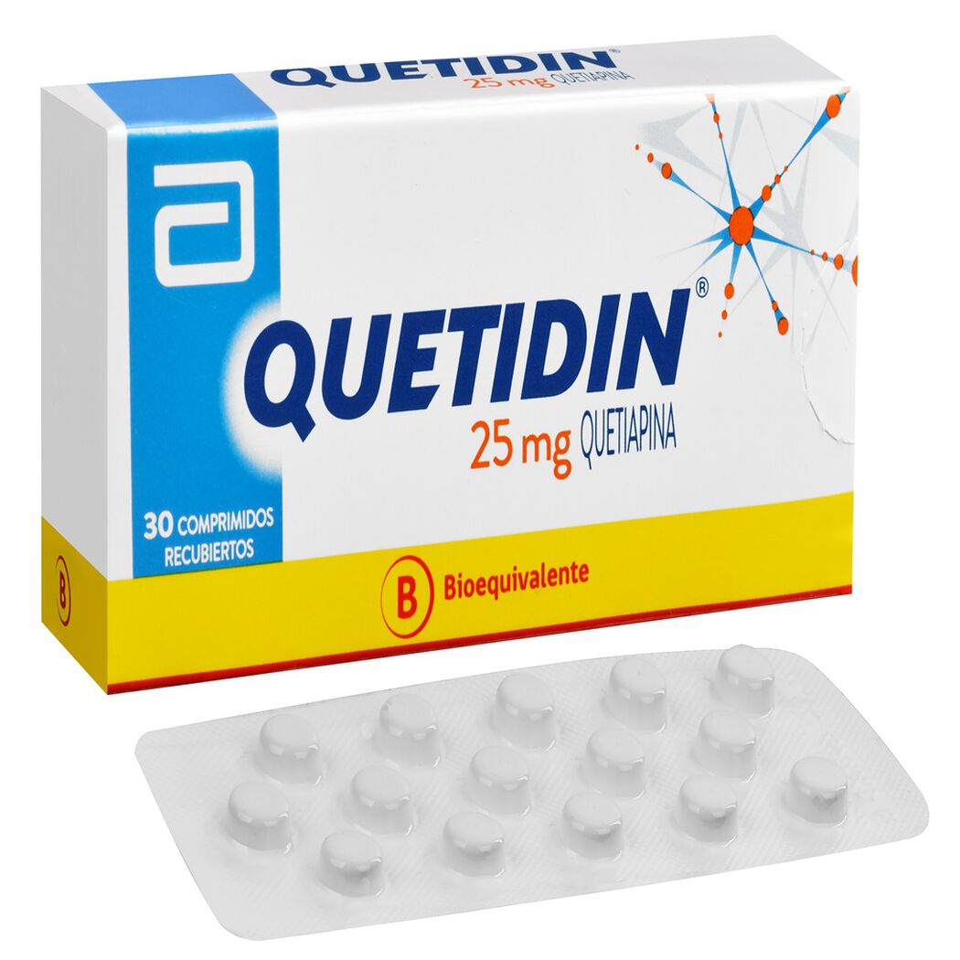 Quetidin Comprimidos 25 mg x 30 (Quetiapina)