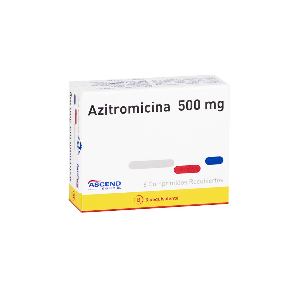 Azitromicina Comprimidos 500 mg x 6 Ascend