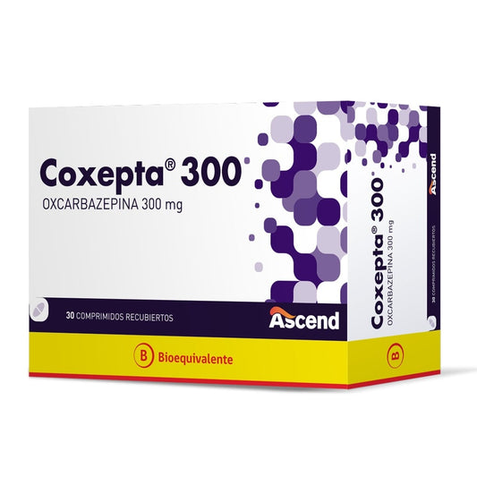 Coxepta Comprimidos 600 mg x 30 (Oxcarbazepina)