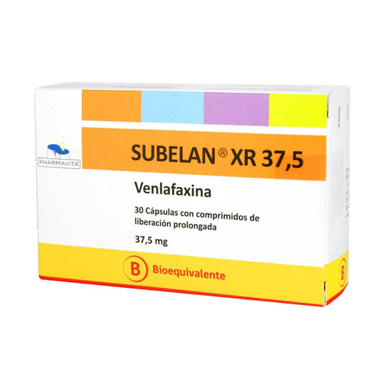 Subelan Xr Cápsulas 37,5 mg x 30 (Venlafaxina)