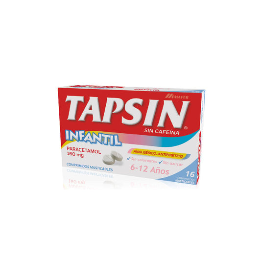 Tapsin Inf Comprimidos Mas 160 mg x 16 (Paracetamol)