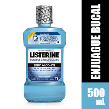 Listerine Anticaries Zero x 500 ml (Enjuagues Bucales)