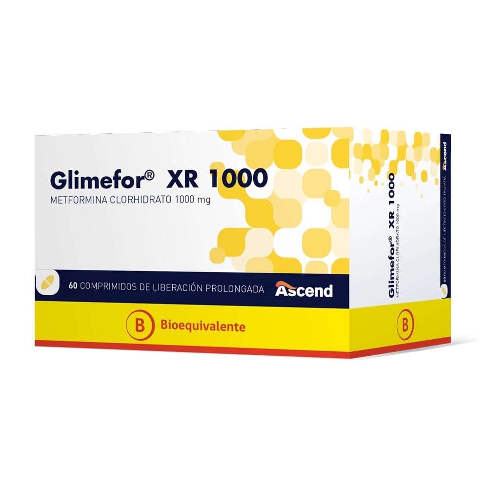 Glimefor Xr Comprimidos 1000 mg x 60 (Metformina)