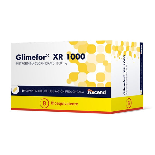 Glimefor Xr Comprimidos 1000 mg x 60 (Metformina)