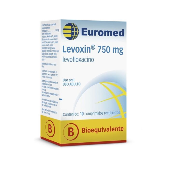 Levoxin Comprimidos 750 mg x 10 (Levofloxacino)