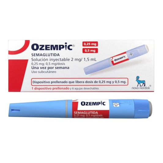 Ozempic 2 mg/1,5 ml (0.25 & 0.5 mg) x 6 Agujas 1 Dispositivo (Semaglutida)