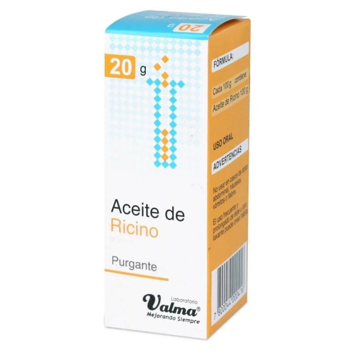 Aceite Ricino Puro x 20 ml Valma (Aceite De Ricino)