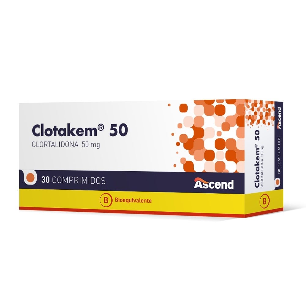 Clotakem Comprimidos 50 mg x 30 (Clortalidona)