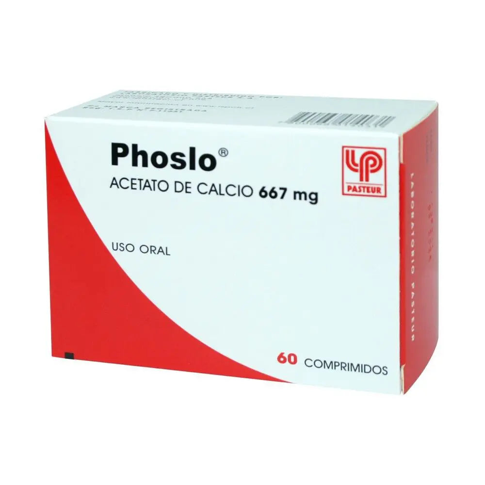 Phoslo Comprimidos 667 mg x 60 (Calcio)