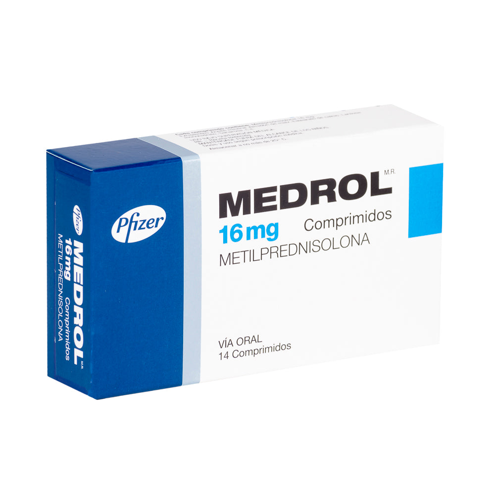 Medrol Comprimidos 16 mg x 14 (Metilprednisolona)