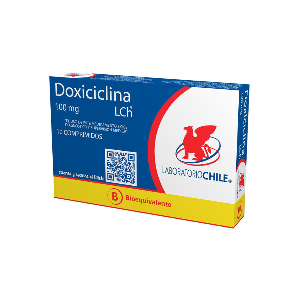 Doxiciclina Comprimidos 100 mg x 10 Chile