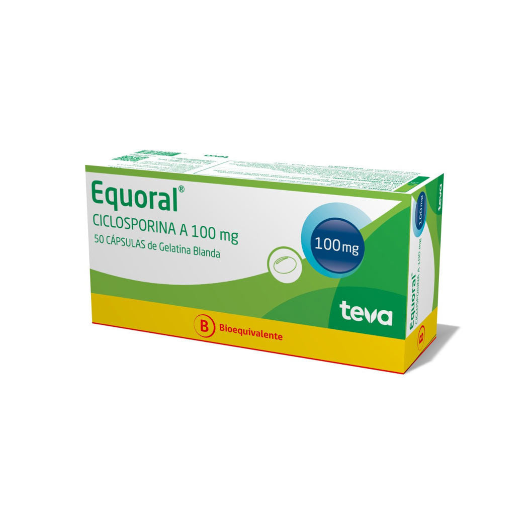 Equoral Cápsulas 100 mg x 50 (Ciclosporina)