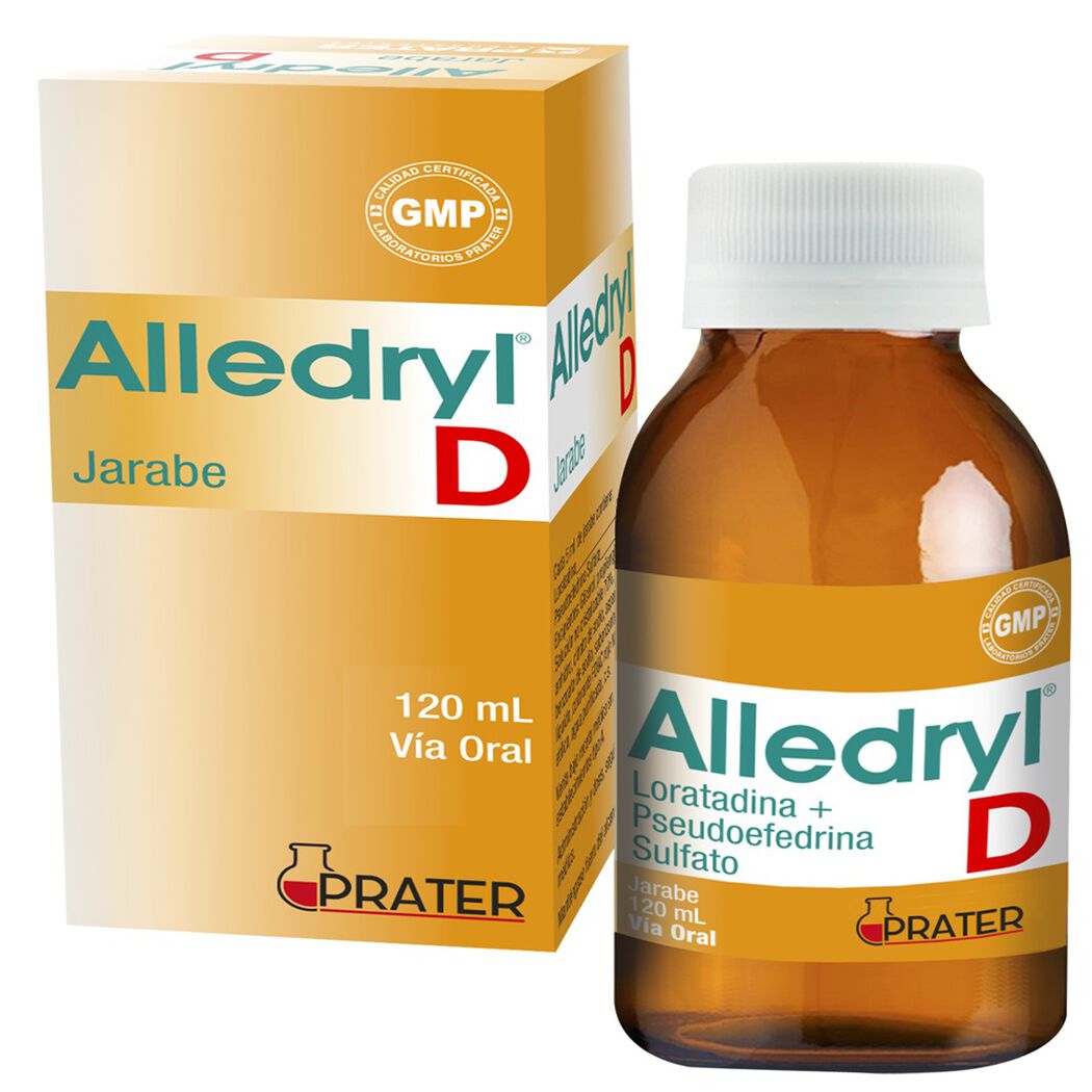Alledryl-D Jarabe x 120 ml (Loratadina/Pseudofredina)