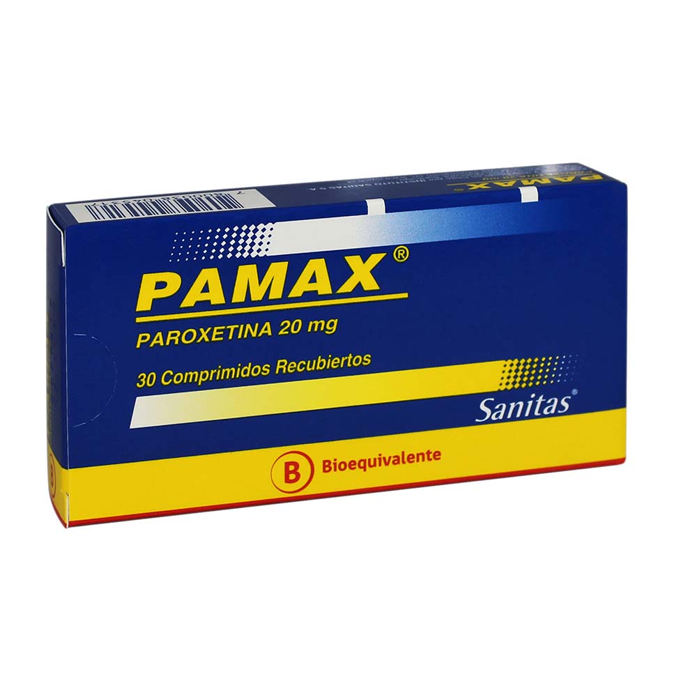 Pamax Comprimidos 20 mg x 30 (Paroxetina)