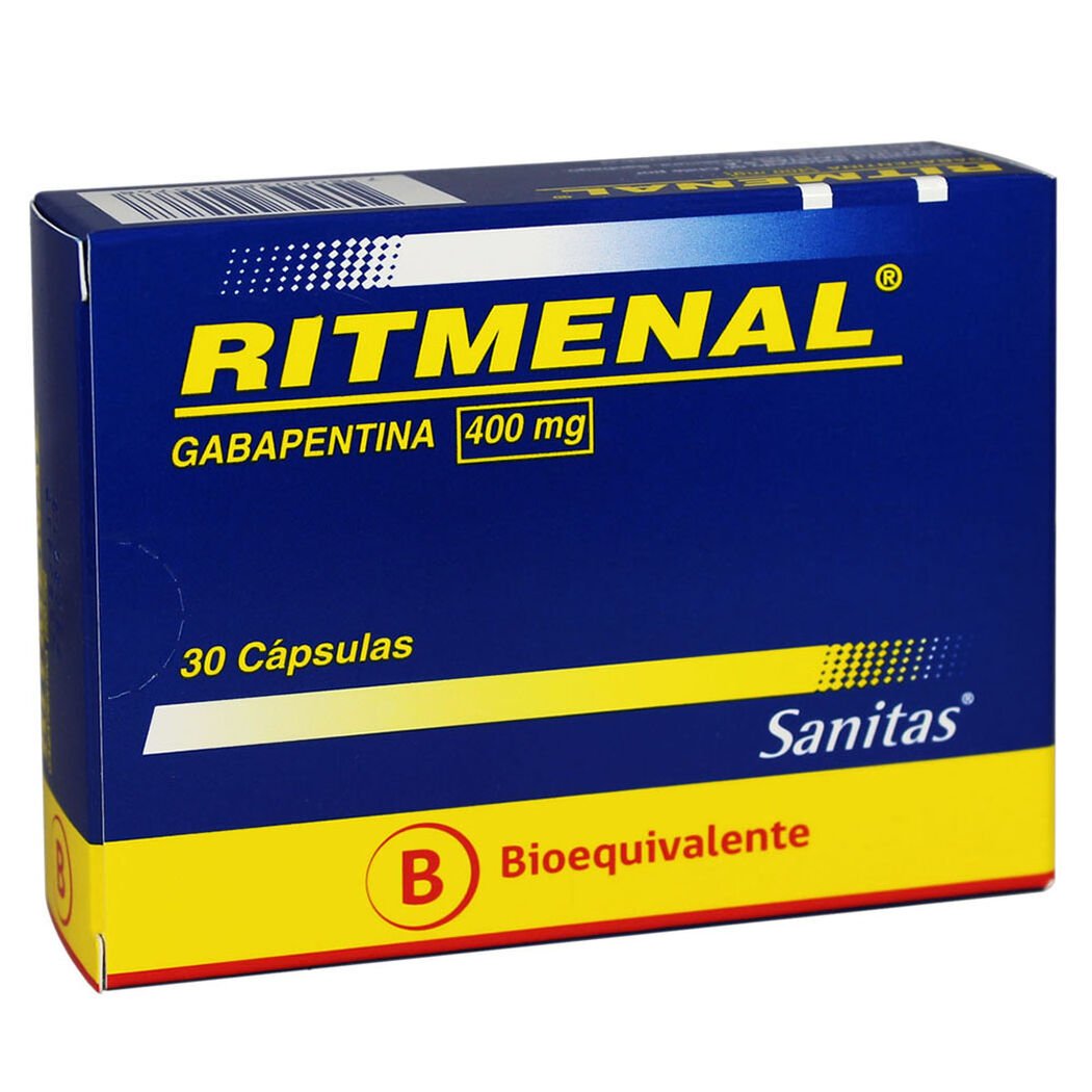 Ritmenal Cápsulas 400 mg x 30 (Gabapentina)