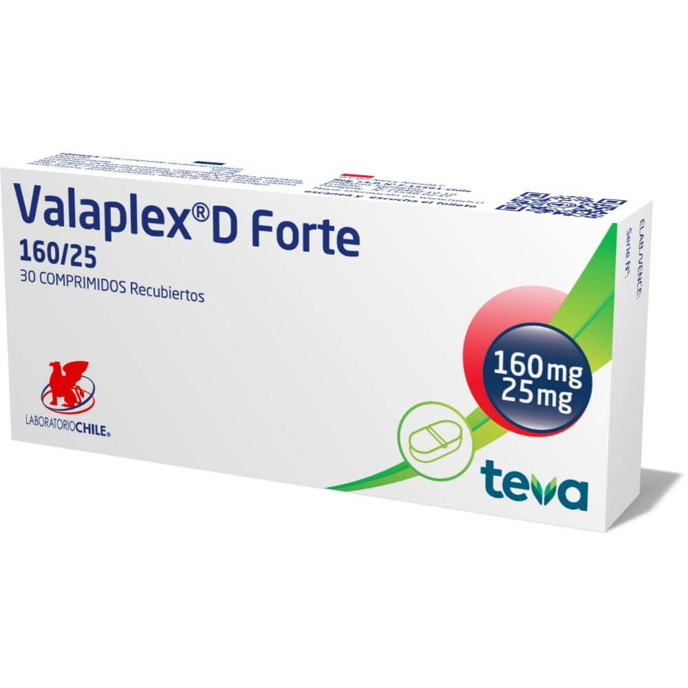 Valaplex-D Comprimidos 160/12,5 mg x 30 (Valsartan/Hidroclorot)
