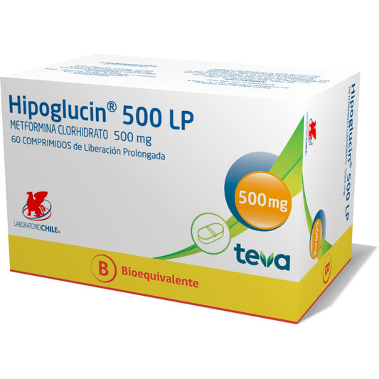 Hipoglucin Lp Comprimidos 500 mg x 60 (Metformina)