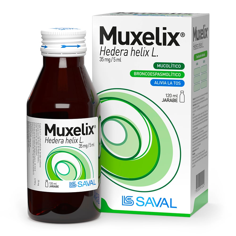 Muxelix Jarabe 35mg/5ml x 120 ml (Hedera Helix)