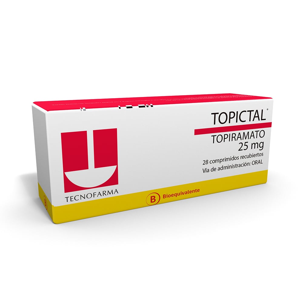 Topictal Comprimidos 25 mg x 28 (Topiramato)