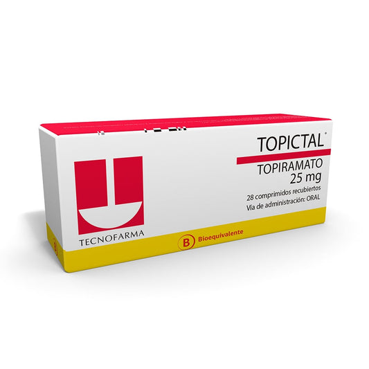 Topictal Comprimidos 25 mg x 28 (Topiramato)