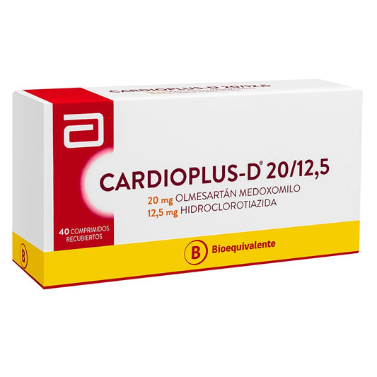 Cardioplus-D Comprimidos 20/12,5 mg x 40 (Olmesartan/Hidroclortiazida)