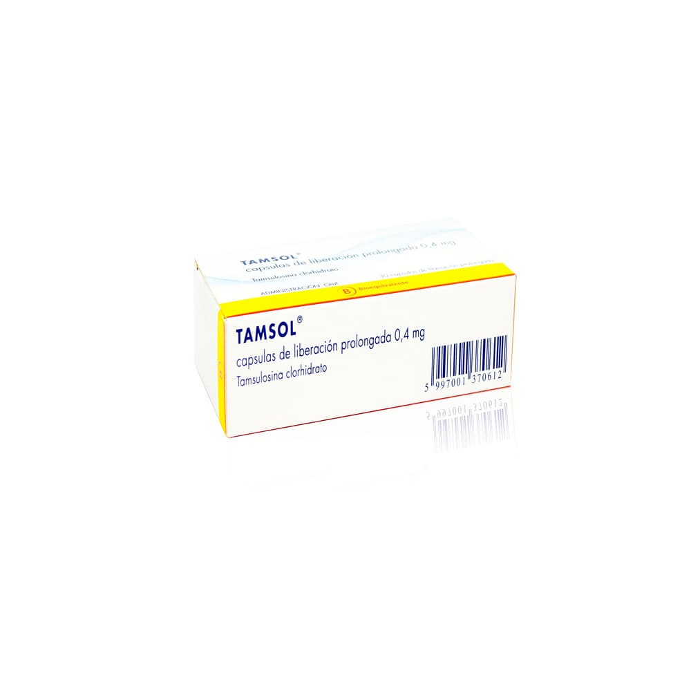 Tamsol Cápsulas 0,4 mg x 30 (Tamsulosina)