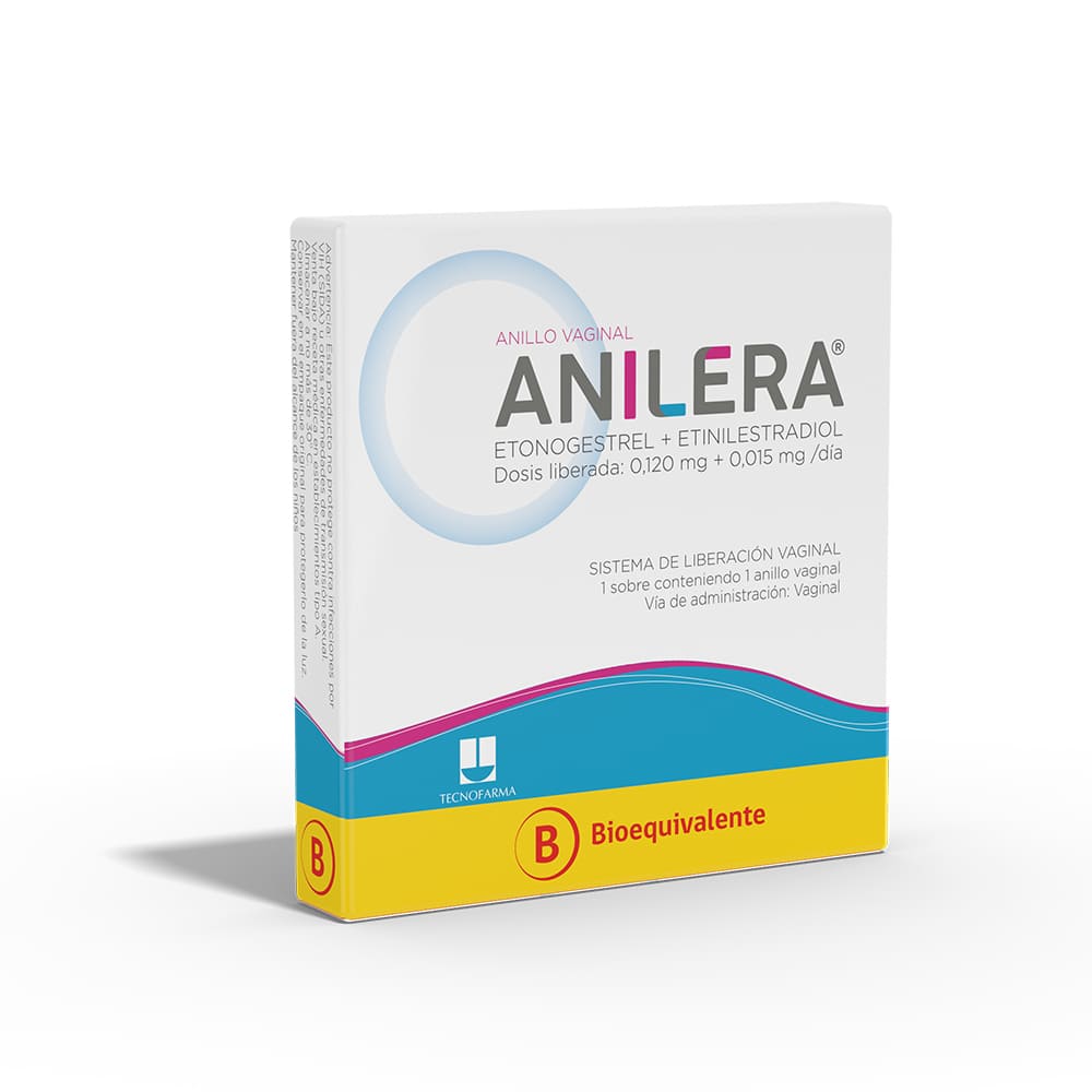 Anilera Envase x 1 Anillo Anticonceptivo Vagina